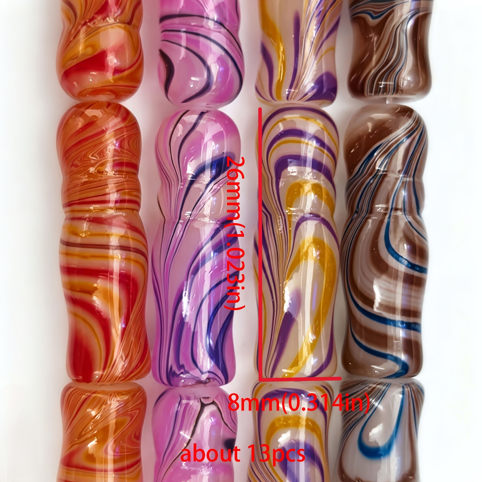 13pcs Gourd Lapis Lazuli Loose Beads for Crafting